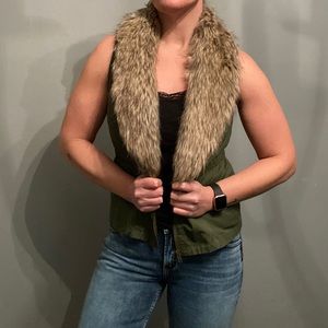 Faux Fur vest - very chic! New!